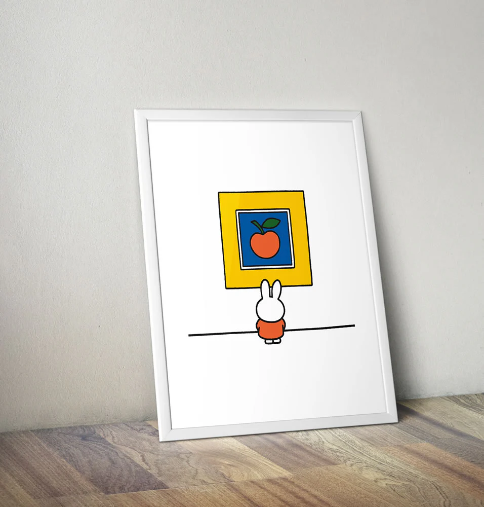 Miffy Apple Art Framed Mini Poster