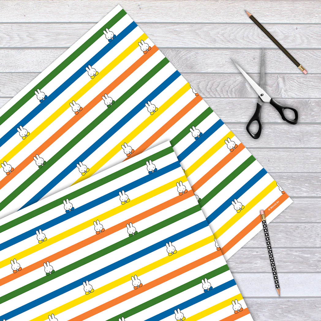 Miffy Classic Stripes Gift Wrap - Image 3